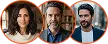 Avatars van tevreden IvoricPro v7.4 gebruikers